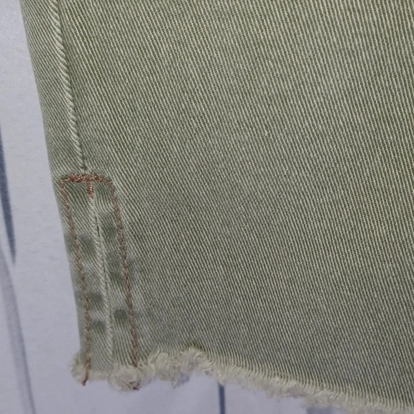 Mud Pie button fly skinny raw hem jeans - Picture 5 of 8